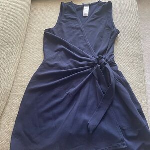 Tommy Bahama Blue Asymmetrical Wrap Dress